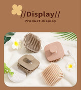 1pcs Silicone Shampoo Brush Head Scalp Massage Comb Hair Washing Comb Body Massage Shower Brush Salon Hairdressing Tool