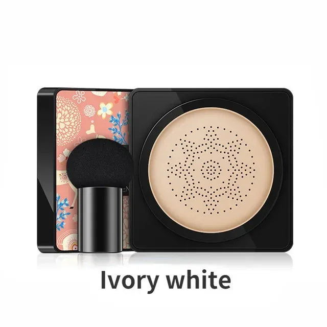 BB Air Cushion Base Foundation with Mushroom Head CC Cream Moisturizing Hydrating Concealer Makeup Brighten Skin Tone Cosmetics