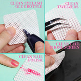 LINMANDA 200Pcs Lint Free Nail Cleaning Wipes Nail Cleaning Pads Gel Nail Cleaning Wipes Suitable for Home or Nail Salon Use