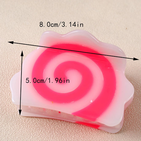 1pc Acrylic Simulation Food Hair Clip Back Head Hair Claw Creative Hair Accessories For Women Girls