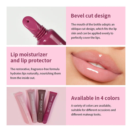 10ml Peptide Lip Mask Gel Moisturizing Lip Treatment Soften Dry Flaky Lips Lipstick Base Primer Nourishing Lip Cream Daily Lip Care Cosmetic For Women Girls