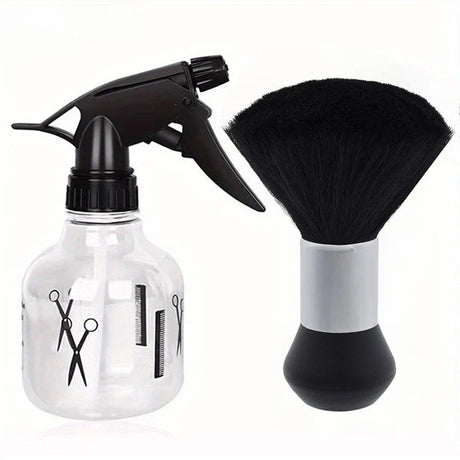 WANMEI Barber Hairdresser Water Sprayer Set Barbershop Hairdressing Neck Duster Cleaning Brush Professional Hair Styling Tool