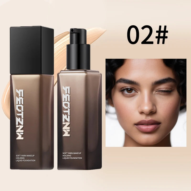 Feotznw Foundation Cream Long-lasting Makeup - 12H Natural Base Skin-toned Fit Natural-looking Lightweight Buildable Coverage