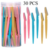 3/30/40Pcs Body Hair Removal Shaver Blades Eyebrows Shaping Knife Eyebrow Trimmer Makeup Beauty Tools Safe Eye Brow Razor Face