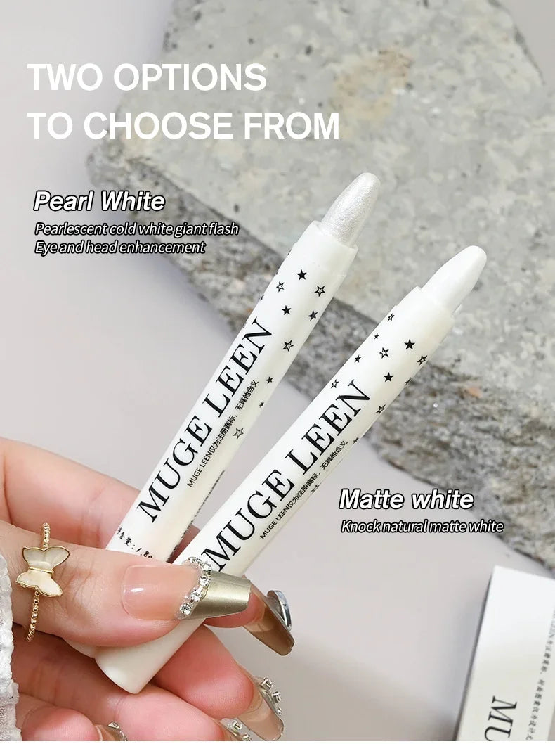 Glitter Eyeshadow High Gloss Pen Matte Diamond Highlighter Pen Waterproof Brighten Silkworm Makeup Pencil Shiny Eyelids Cosmetic