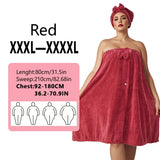 2pcs wearable Bath Towel Set, Including 1 Dry Hair Cap and 1 Bath Skirt,  Soft and Absorbent, A Great  Match for The Bathroom