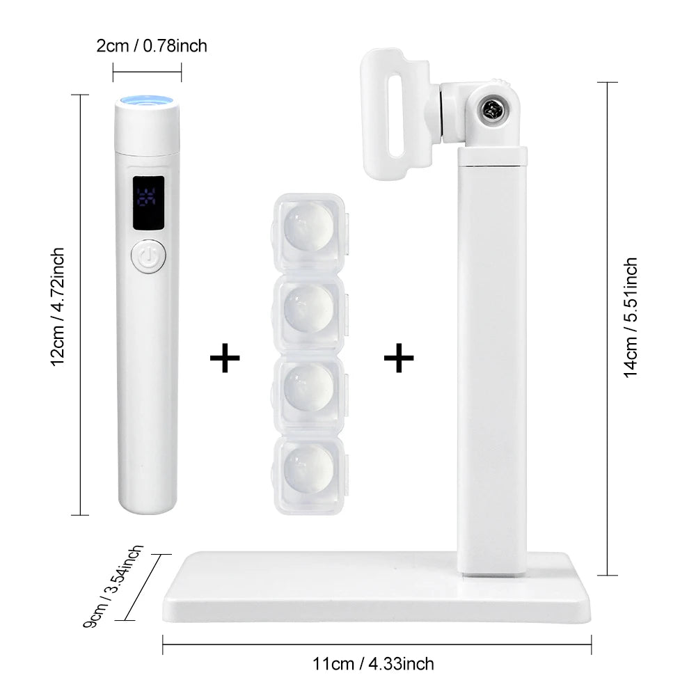 Professional Nail UV LED Lamp Desk With Display Rechargeable Portable Mini Nail Dryer Stand UV Lamp for Nails Art Removable