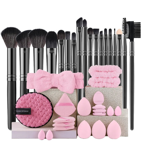 18PCS Women's Makeup Brushes Set - Eye Shadow Foundation Blush Cosmetic Brushes Soft Make up Tools with Storage Bag