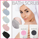 Upgrade Back Scrubbing Towel Dual Sided Durable Exfoliating Body Towel Back Strap Unisex Detox Mud Back Scrub Extended Bathing T