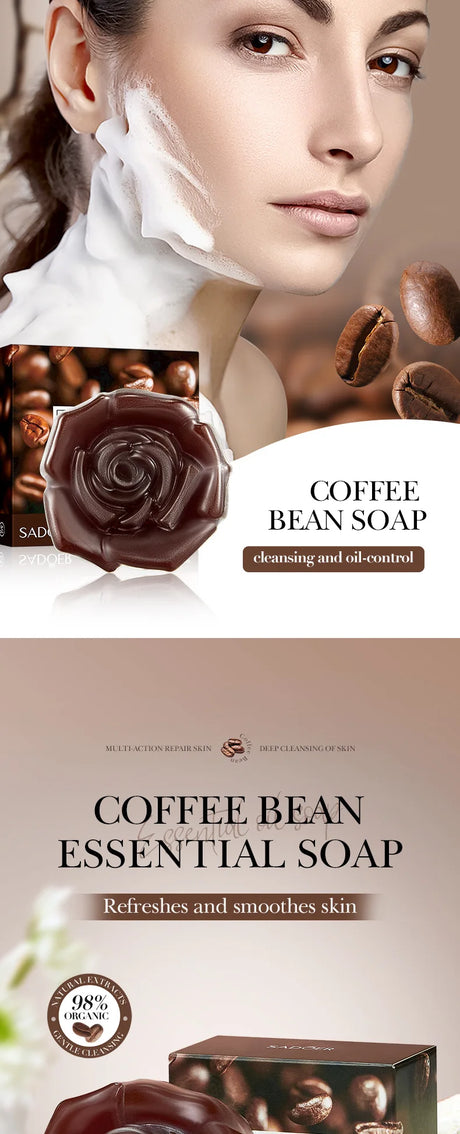 100g Coffee Handmade Soap Cleansing The Body Hand Wash Soap   Essential Oil Moisturizing Product Body Care Dry Skin Prevent Dry