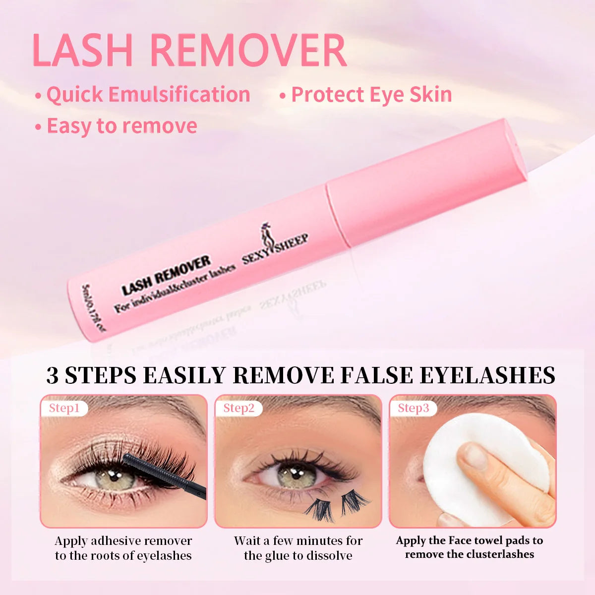 DIY eyelash extension set natural eyelash group set D curl single false eyelash group with bond and seal ,remover,tweezer