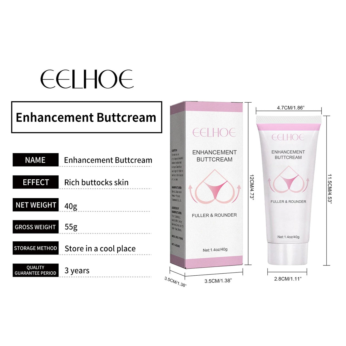 Hip Lift up Butt Enhancement Cream Lifting Sculpts Plump Fast Growth Prevent Buttock Sagging Breast Enlargement Butt Enhancer