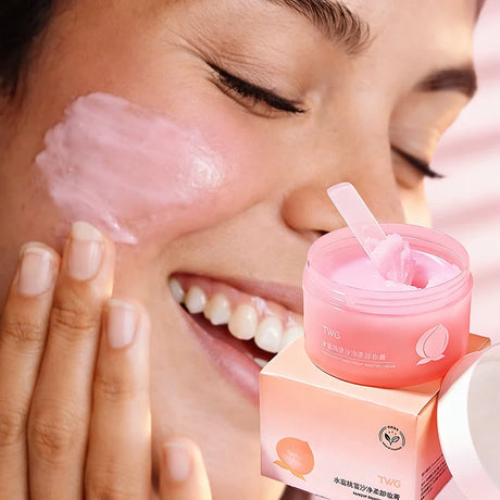 Avocado Cleansing Balm 4-in-1 Makeup Remover for Face Eyes & Lips Fast Melting No Residue Gentle Cleansing Balm Fruit Scented