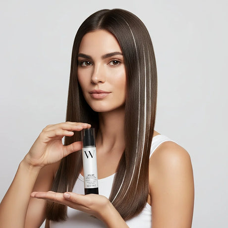 Sparkling High Gloss Finish Hair Styler - Frizz-Free Smoothing Serum for Glassy Shine, Weightless Glossy Oil for Color Brilliance, Non-Greasy Formula