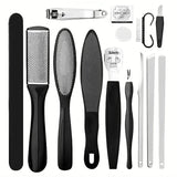 Stainless Steel Pedicure Tool Set Foot Care Kit Foot File Callus Remover Dead Skin Trimming Supplies For Home Personal Foot Spa Daily Maintenance
