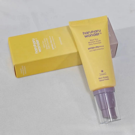 haruharu wonde sunscreen physical black rice moisturizing, non-sticky and brightening 50ml