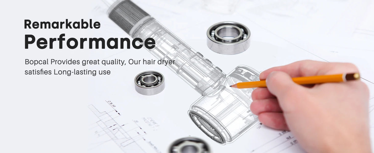 120000 RPM Hair Dryer Negative Ionic Blow Dryer Brushless Motor 40M/S Fast Drying High-Speed Low Noise Thermo-Control Hairdryer 500M Negative Ions Fast Dryingfor Curly & Straight Hair