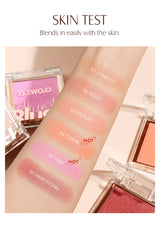 Soft Mineral Blush Palette 6 Colors Matte Long Lasting Powder Natural Cheek Contour Shadow Rouge Makeup Beauty