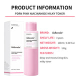 PDRN Pink Niacinamide Milky Toner for Hydrating Moisturizing Soothing Ceramide Glass Glow Skin Milky Toner Korean Skincare