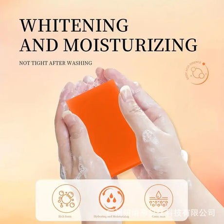 100g Turmeric Kojic Acid Bath Soap Glutathione Collagen Hyaluronic Acid Handmade Cleansing Soap for Hand Face and Body