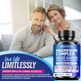 Magnesium Complex Capsules, Support Energy, Bone Strength, Restful Deep Sleep, Brain Health & Anxiety Relief