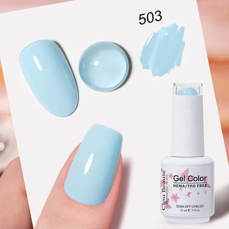 Clou Beaute Grey Color Nail Gel Polish Full Coverage Nail Polish Dark Red Gel Lacquer Varnish Vernis Semi Permanent Nail Art