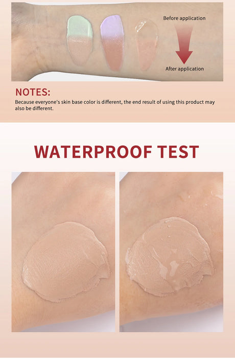 CC Cream Color Changing Liquid Foundation Centella Korean High Coverage Foundation Foundation Cream for Face Base Makeup
