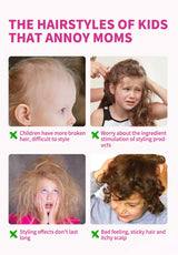 Sevich Broken Hair Finishing Cream Children Edge Control Wax Anti Frizz Hair Pomade Gel for Little Girl Non-Greasy Styling Cream