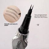 Natural Hair-Like Strokes Eyebrow Pen COAST BABY 2 Forks Tip Waterproof Long Lasting Smudge Proof Brow Pen