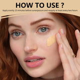Liquid Foundation Cream Sunscreen High-coverage Moisturizing Oil-control Non-stick Sunscreen Waterproof Concealer Face Makeup