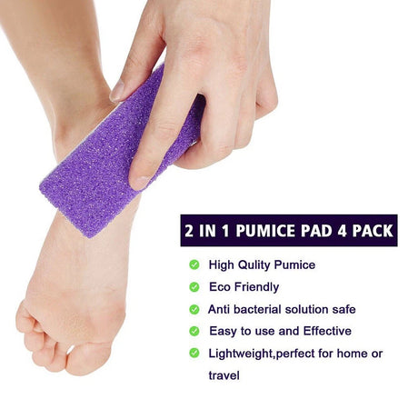 Premium Foot Care Set – Dual-Sided Foot File & Natural Pumice Stone for Smooth, Soft Heels