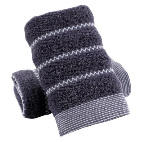 1/2/3PCS Bathroom Cotton Towel Sets Household Towels Wave Bath Hand Face Towels Soft Absorbent Towels Christmas Gift Towels Set