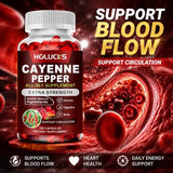 Cayenne Pepper Capsules, with Vitamin D3 K2, Blood Circulation, Promote Digestion, Boost Metabolism, Support Joint, Bone Health