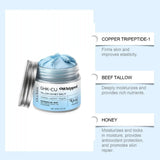 Copper Peptides PDRN GHK-Cu Beef Tallow for Skin Blue Balm Manuka Honey Face and Body Moisturizer Mature Dry & Sensitive Skin
