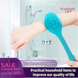 1/2Pcs Body Brush Back Showerhes Bathroom Brush Long Handle Soft Bath With Handle Exfoliating Scrub Skin Massager Exfoliation