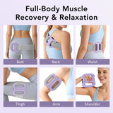 Electric Full-Body Fascia Ring Portable Vibration Fascia Massager Fat Burning Body Weight Loss Deep Tissue Muscle Relief & Relax