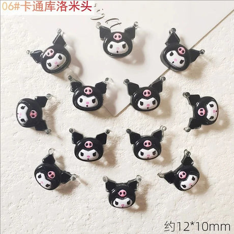20Pcs Lovely Hello Kitty Cartoon Nail Accessories for Summer Fun Nail Charms Designed for Beautiful Girls