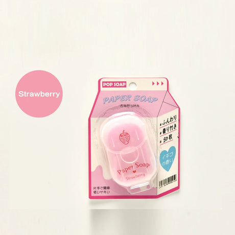 Portable Hand Soap Sheets for Travel | Dissolving Cleanser Wipes | Alcohol-Free | On-the-Go 50 Sheets/Box