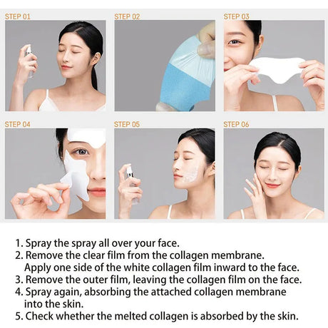 1 Set Collagen Film Water Soluble 2024 Moisturizing Paste Essence Dark Patch Circles Face Collagen Face Skin Care