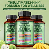 24-In-1 Soursop Supplement - Promote Digestion and Cell Health, Supports Skin, Joint and Bone Health, Strengthens Immunity