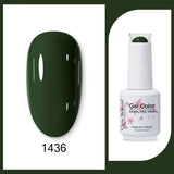 Clou Beaute 15ml HEMA TPO FREE Gel Nail Polish Bright Dark Army Green Gel Lacquer Semi Permanent Art Organic  Nail Gel Varnish