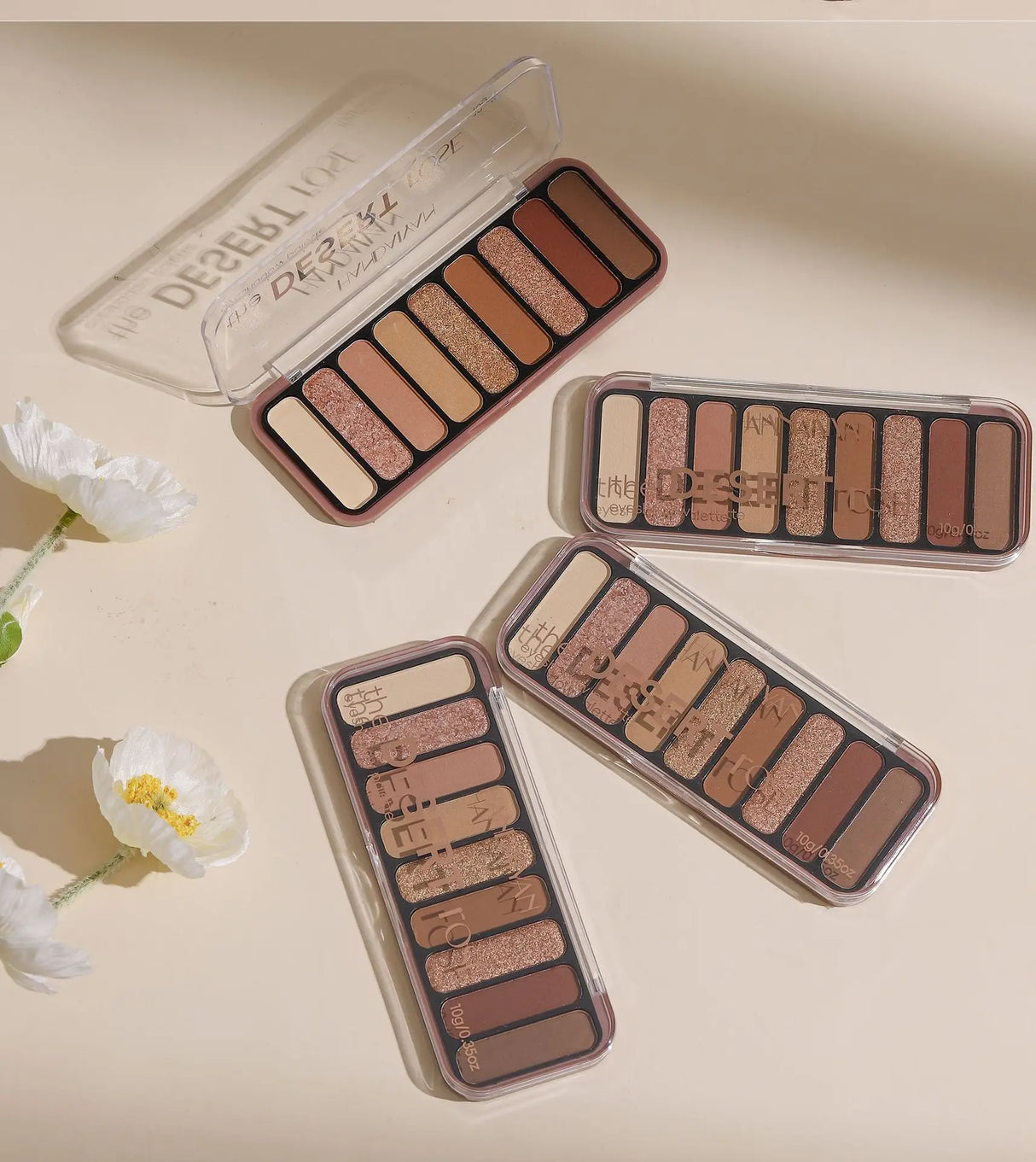 Desert Rose 9 Color Eyeshadow Palette High Pigment Matte Mineral Waterproof Long Lasting Natural Earthy Tones Makeup