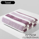 Striped Pattern Towel New Home Soft and Comfortable Bath Towels for Men and Women, Quick Drying Absorbent Towels For Bathroom