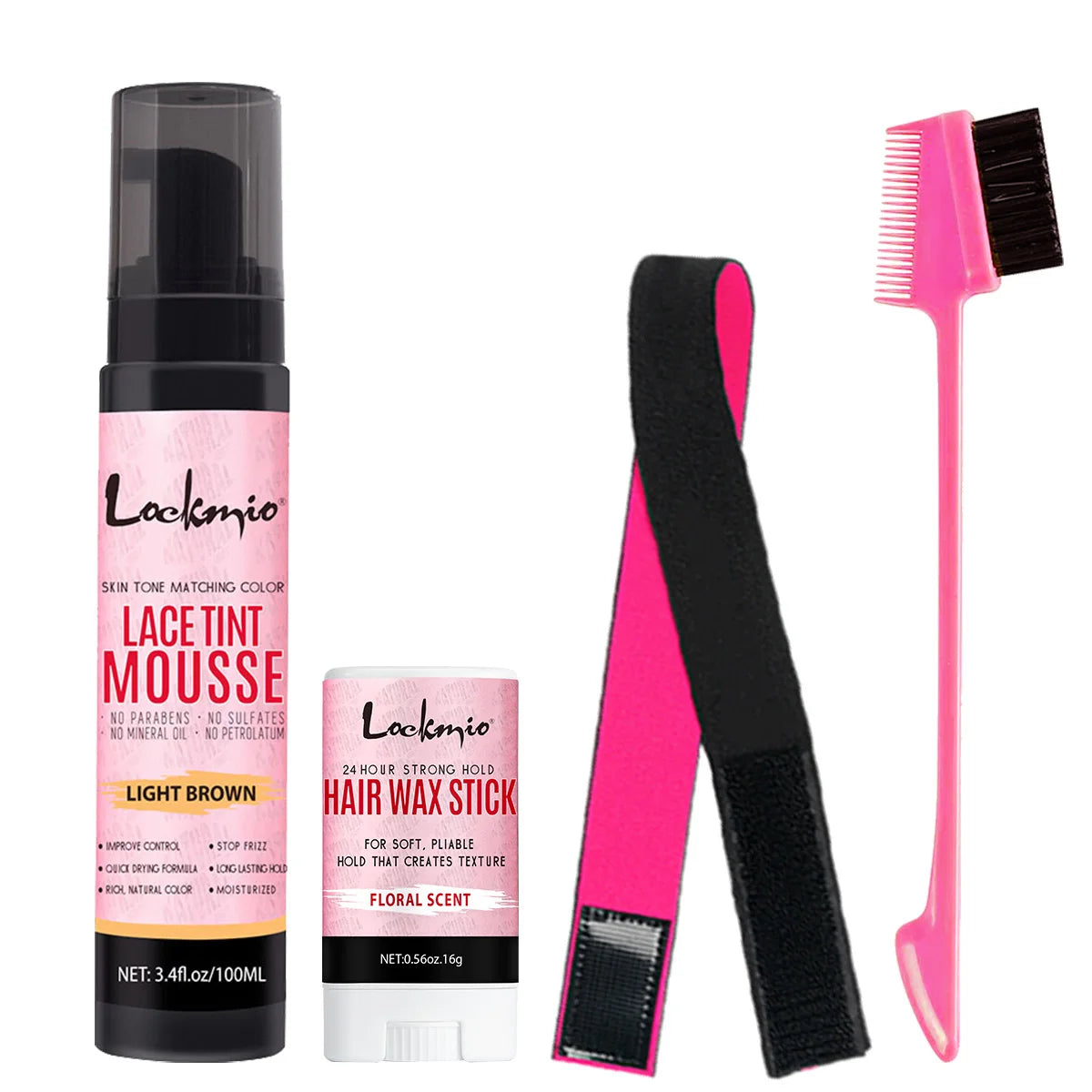 LOCKMIO 100ml Wig Tint Foam Mist for Lace Wig Frontal Dyeing Mousse Natural Quick Dry Grid Invisible Color Hair Spray for Toupee