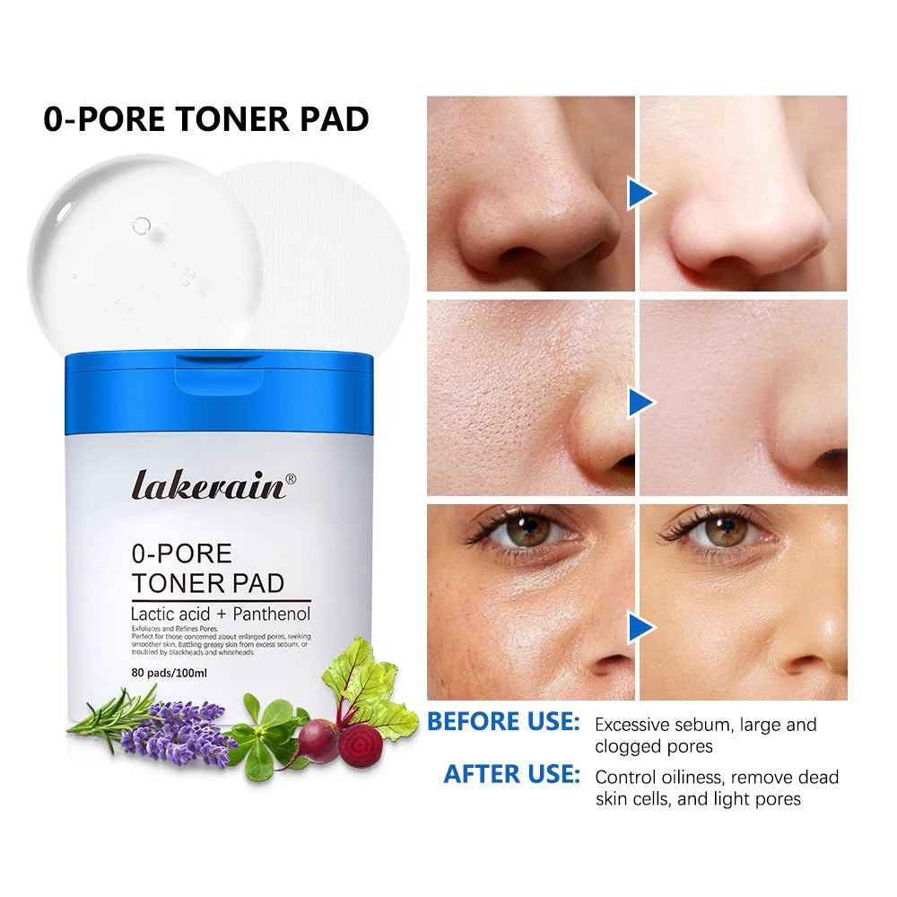 Zero Pore Toner Pads Control Oil Reduce Sebum Exfoliate Deep Clean Refines Pores Antioxidant Skincare Treatment  skincare korean