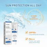 Daily Facial Sunscreen for Oily Skin Oil Control Brightening UV Protection Cream Lightweight Non Greasy Moisturizing Face Lotion