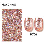 MAYCHAO Cat Eye Magnetic Gel Nail Polish Glitter Effect Semi Permanent Soak Off UV Gel Varnish Manicure For Nail Art