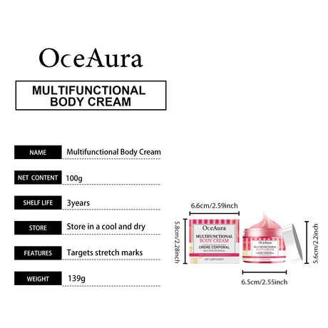 Pregnancy Belly Stretch Mark Cream for Elasticity Caffeine & Arnica Body Moisturizer Soothing Itchy Dry Skin Care for Moms to Be