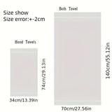1/2/3PCS Bathroom Cotton Towel Sets Household Towels Wave Bath Hand Face Towels Soft Absorbent Towels Christmas Gift Towels Set