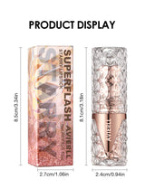 6 Colors 3 in 1 Pearlescent Sparkling Lipstick Matte Glitter Waterproof Long Lasting Pearl Shine Lip Gloss Shimmer Sexy Makeup